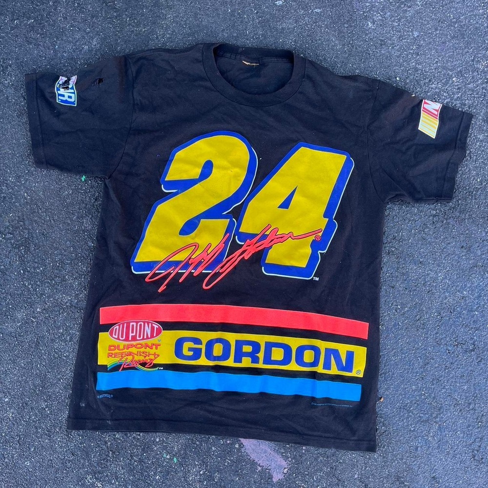 1990s AOP Jeff Gordon 24 Nascar graphic shirt size XL